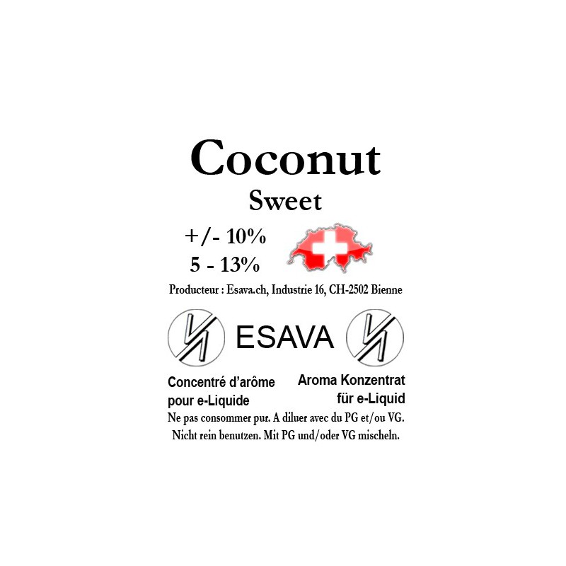 Concentré Coconut Sweet 10ml de Esava
