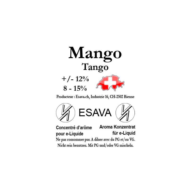 Concentré Mango tango 10ml de Esava
