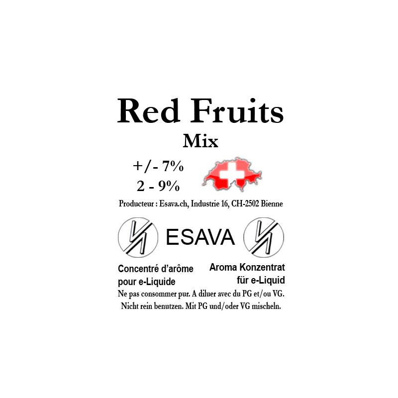Concentré Red Fruits Mix 10ml de Esava