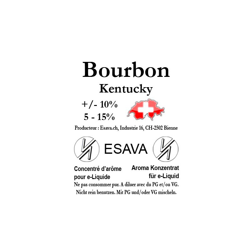 Concentré Bourbon Kentucky 10ml de Esava