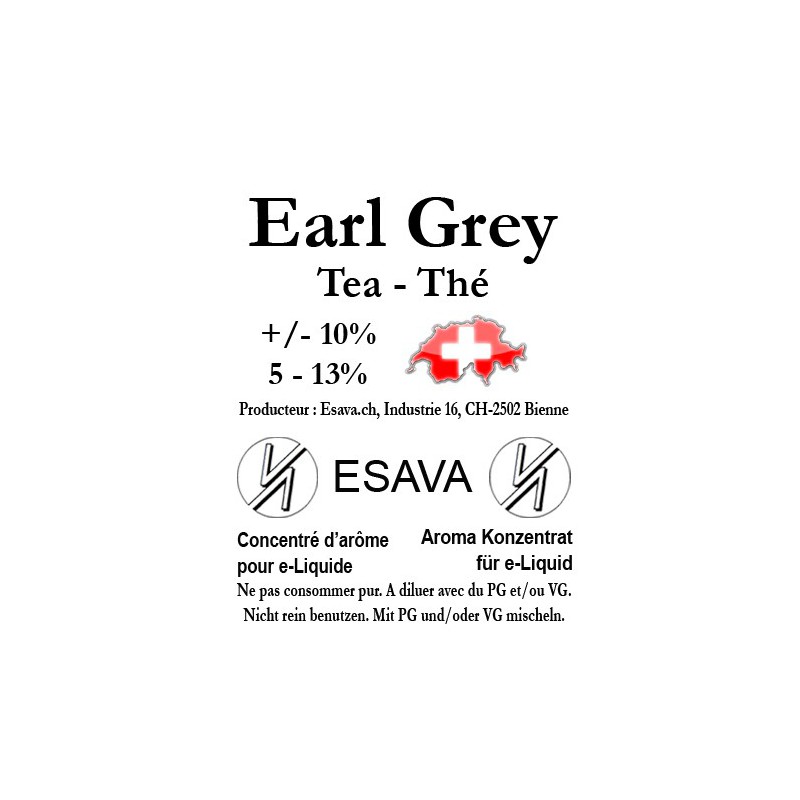 Concentré earl Grey 10ml de Esava