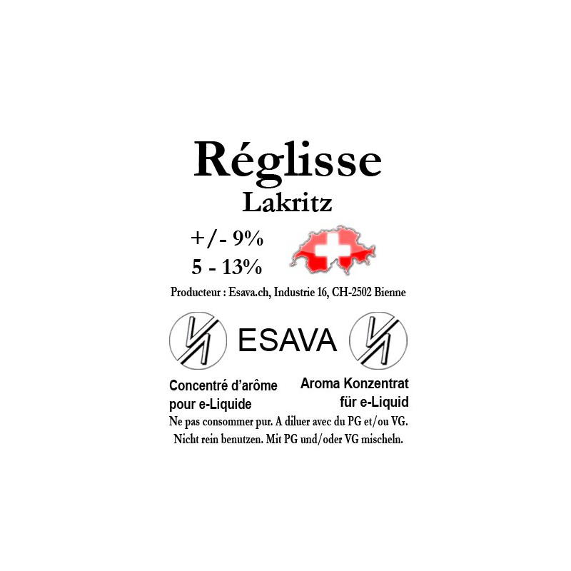 Concentré Réglisse 10ml de Esava