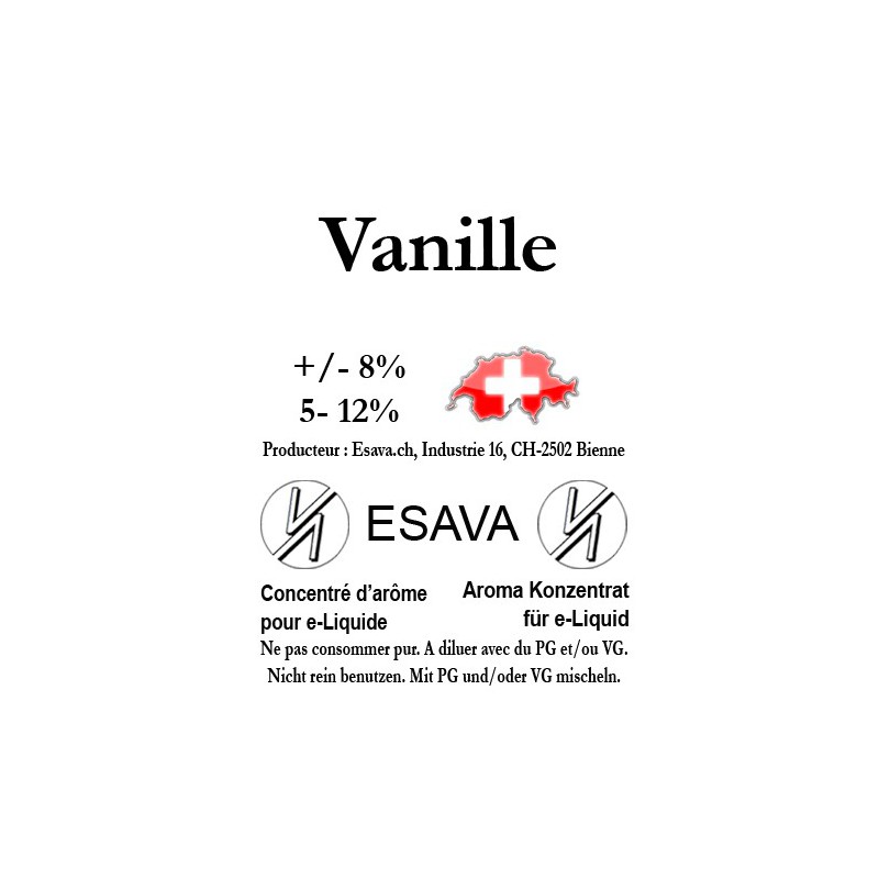Concentré Vanille 10ml de Esava