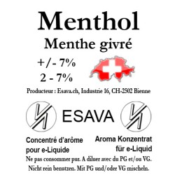 Concentré Menthol 10ml de Esava