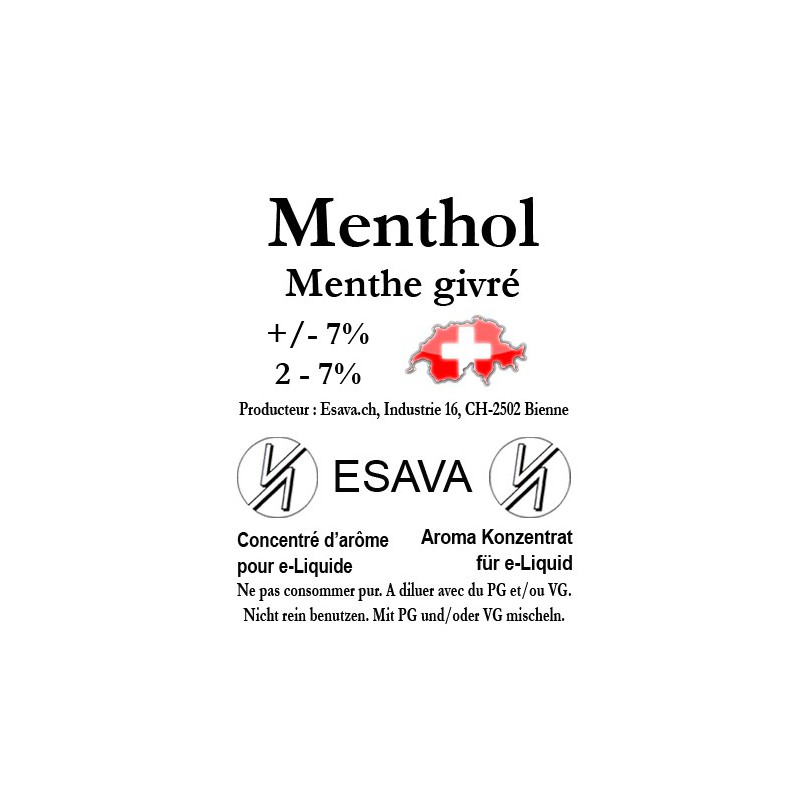 Concentré Menthol 10ml de Esava