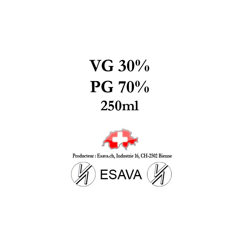 Base VG 30% / PG 70% 250ml de Esava