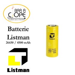 Accus / Batterie 26650 4500MAH 60A de Listman
